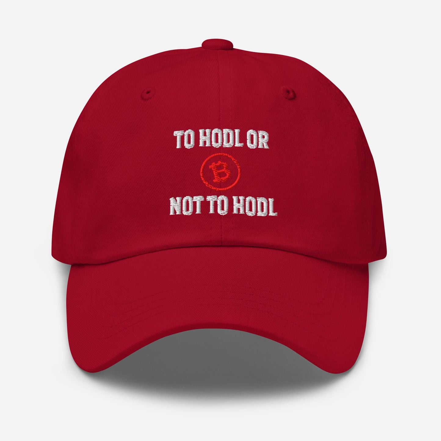 To HODL or Not Dad Hat: Funny Bitcoin Crypto Trader Gift