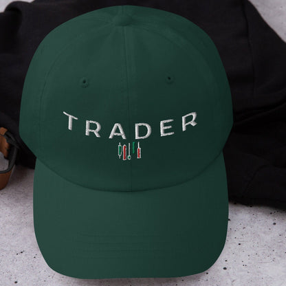 Trader Dad Hat: Candlestick Chart Design, Finance Gift