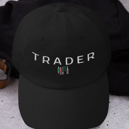 Trader Dad Hat: Candlestick Chart Design, Finance Gift