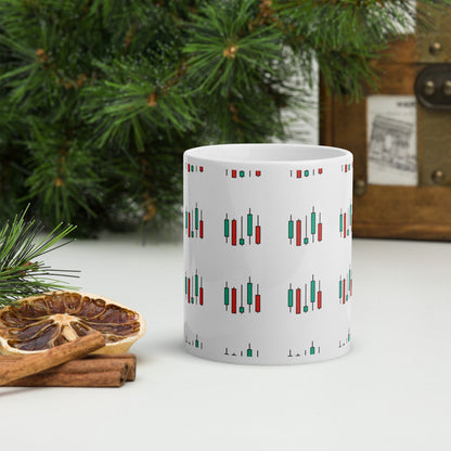 Stock Market Bar Chart Mug: Finance Gift for Professionals