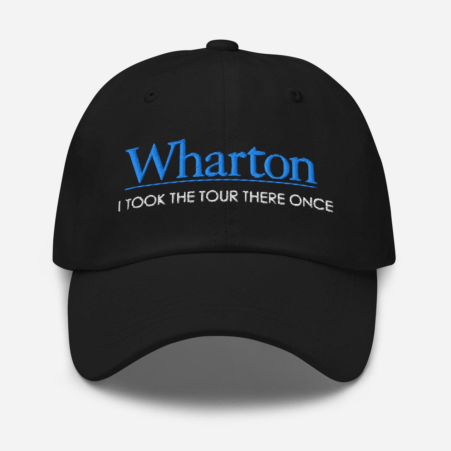 Wharton Parody Dad Hat: Funny Business School Tour Joke