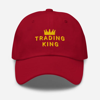Trading King Dad Hat: Stock Market Trader Gift
