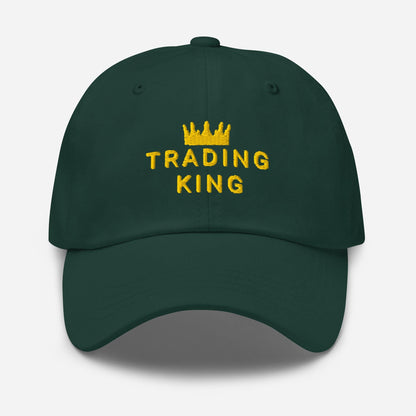 Trading King Dad Hat: Stock Market Trader Gift