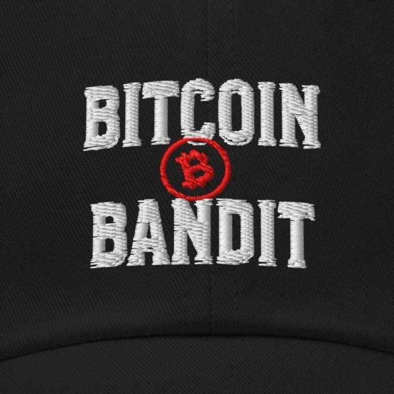 Bitcoin Bandit Dad Hat: Crypto Investor Gift