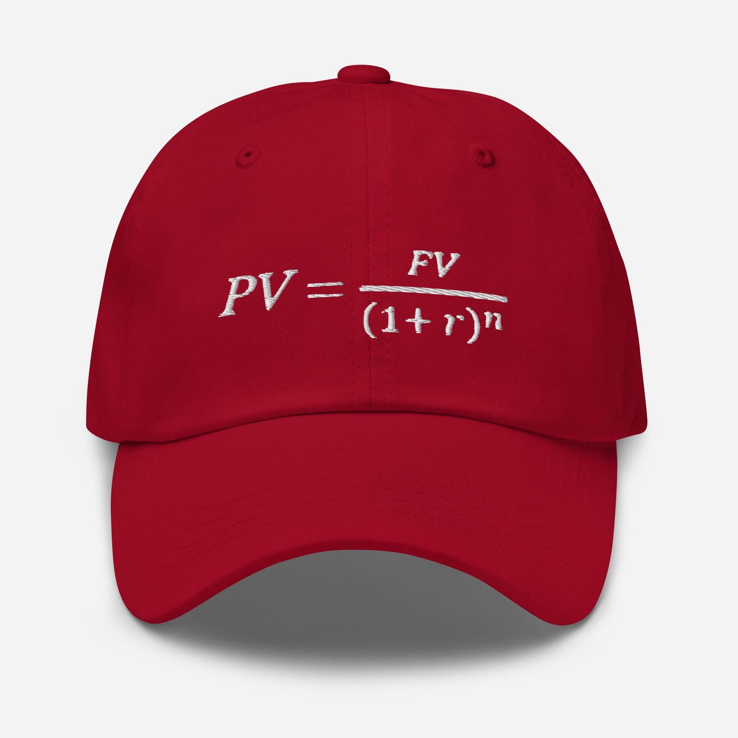 Time Value of Money Dad Hat: Finance Nerd Gift