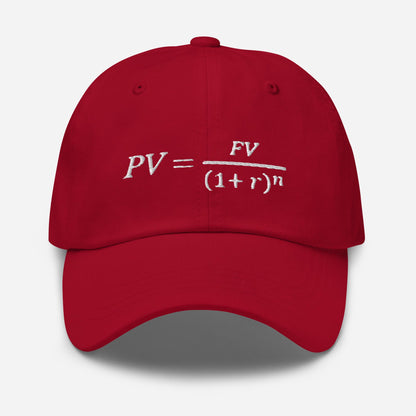 Time Value of Money Dad Hat: Finance Nerd Gift