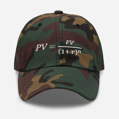 Time Value of Money Dad Hat: Finance Nerd Gift