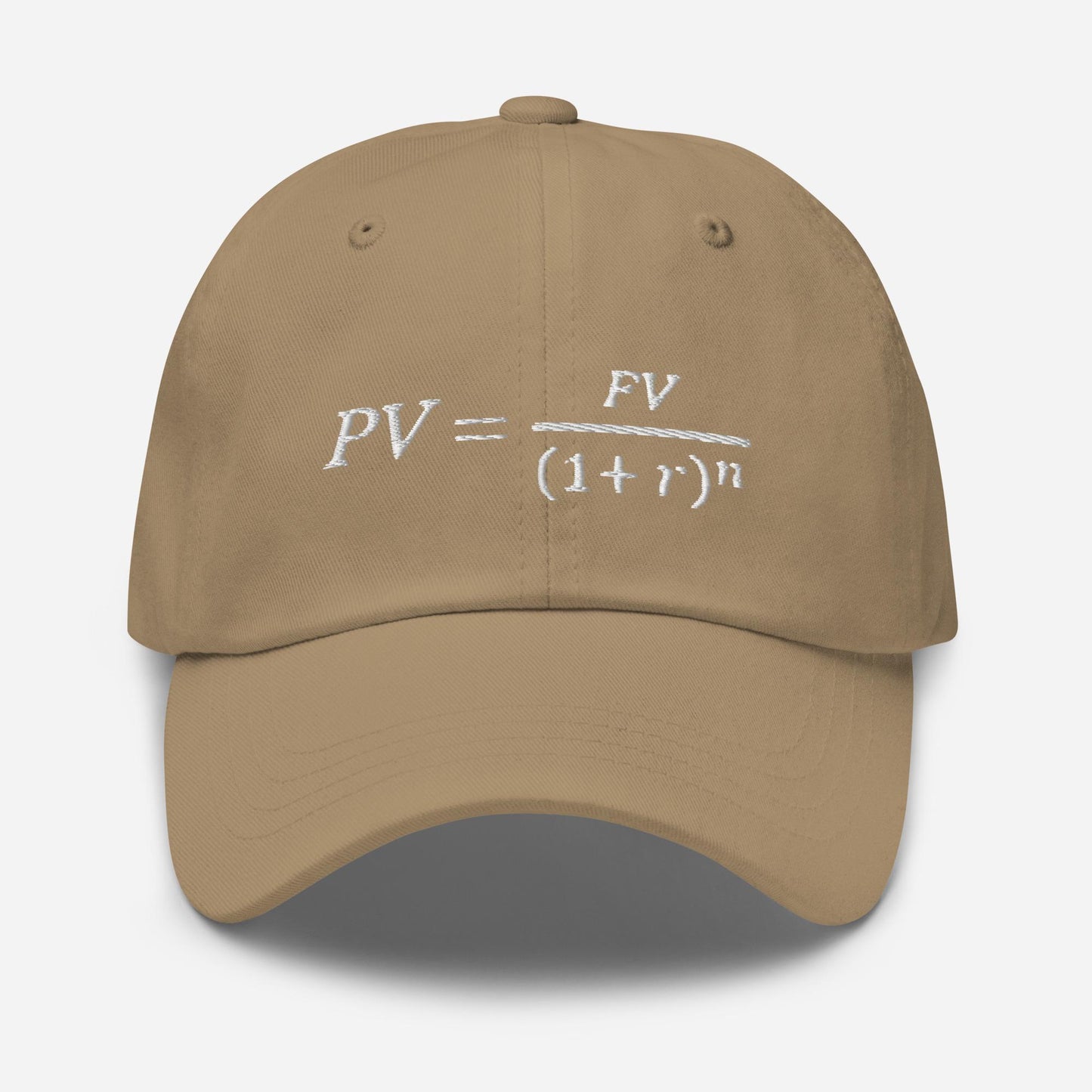 Time Value of Money Dad Hat: Finance Nerd Gift