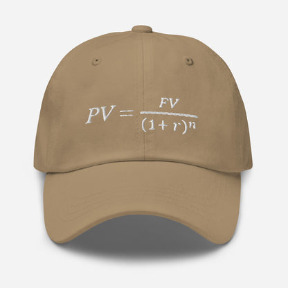 Time Value of Money Dad Hat: Finance Nerd Gift