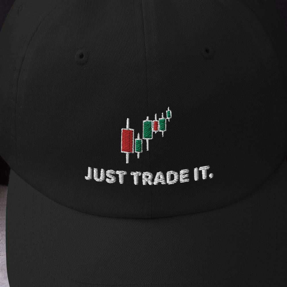 Embroidered Stock Market Dad Hat: Crypto Trader Cap