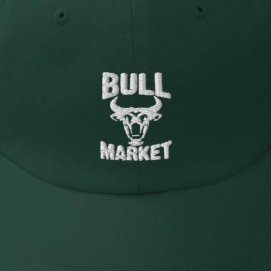 Bull Market Dad Hat: Embroidered Chino Cotton Twill Cap