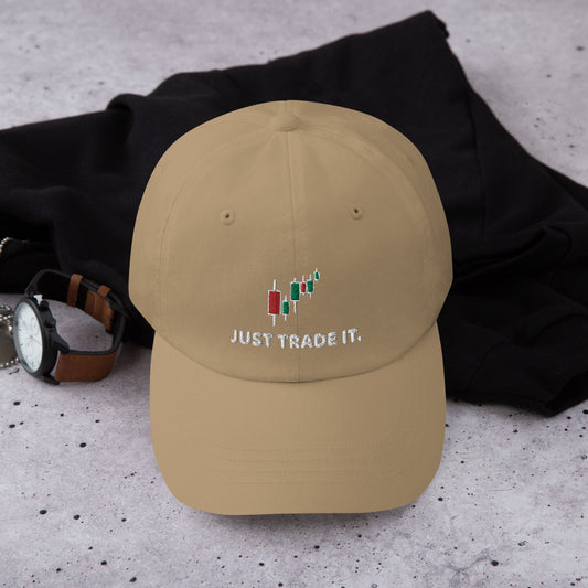Embroidered Stock Market Dad Hat: Crypto Trader Cap