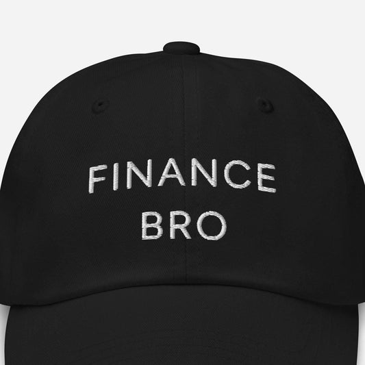 Finance Bro Dad Hat: Funny Stock Trader Gift