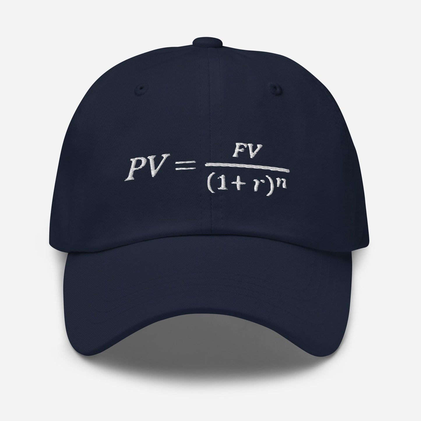 Time Value of Money Dad Hat: Finance Nerd Gift