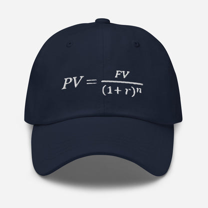 Time Value of Money Dad Hat: Finance Nerd Gift