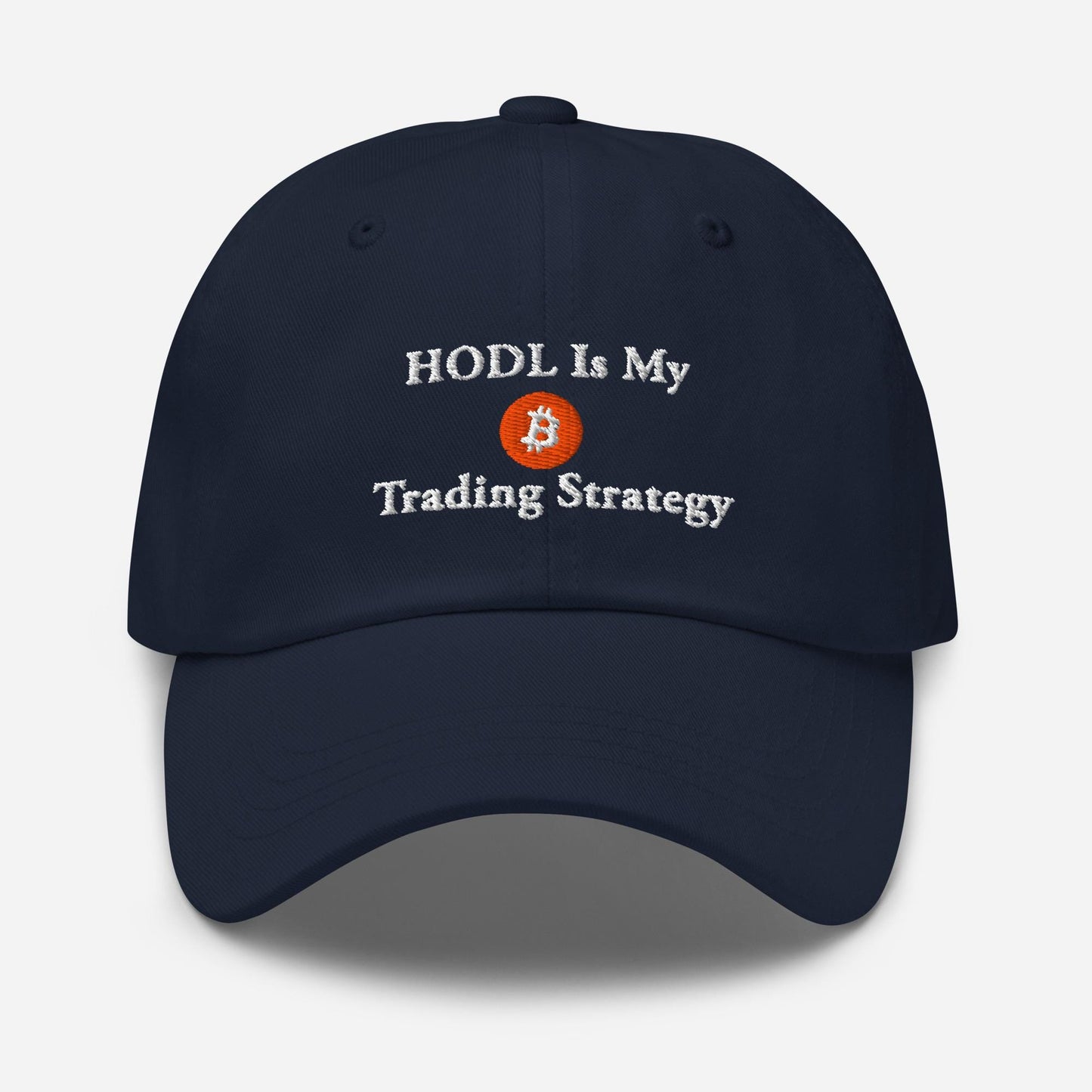 HODL Bitcoin Dad Hat: Embroidered Crypto Meme Gift
