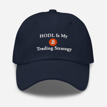 HODL Bitcoin Dad Hat: Embroidered Crypto Meme Gift