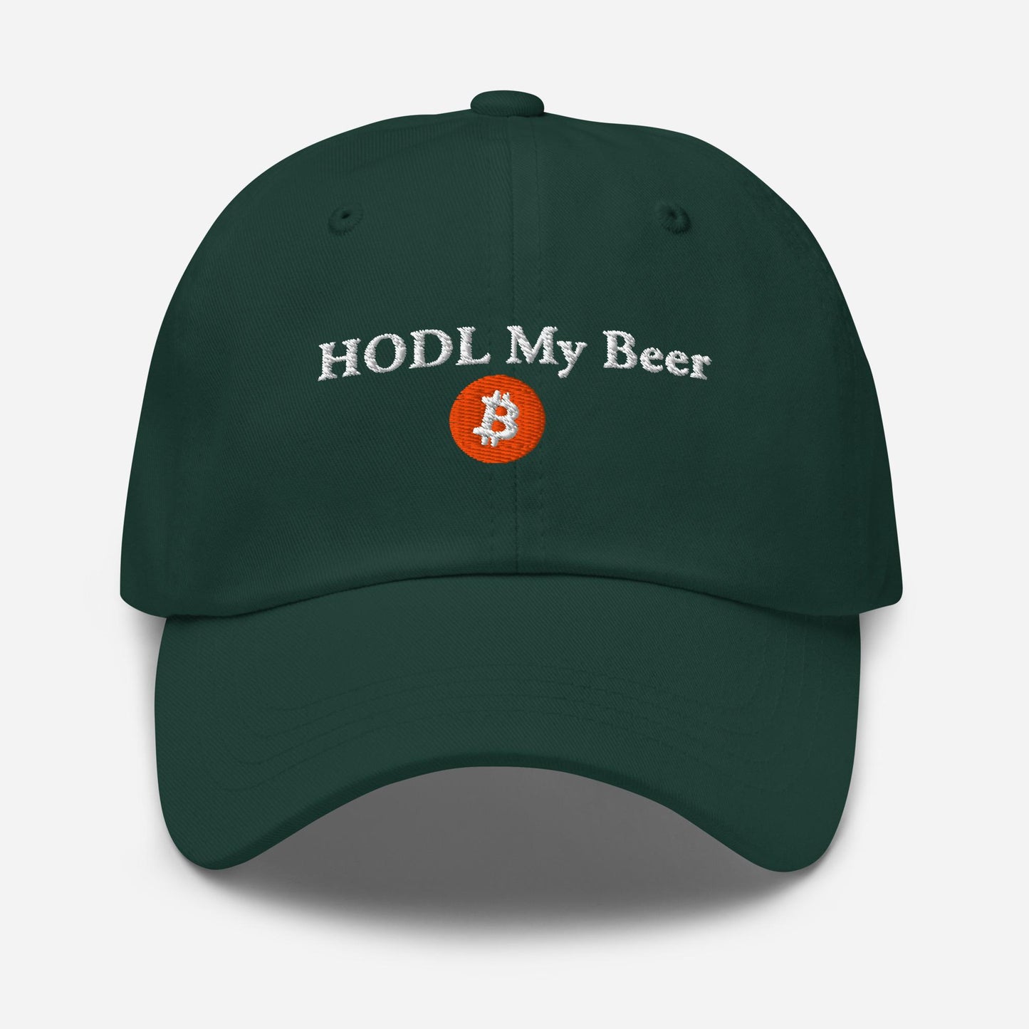 HODL My Beer | Dad Hat embroided gift | for Trader Dads Crypto currency | bitcoiner | financier
