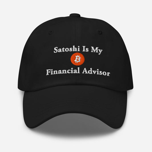 Satoshi Bitcoin Dad Hat: Crypto Investor Embroidered Cap