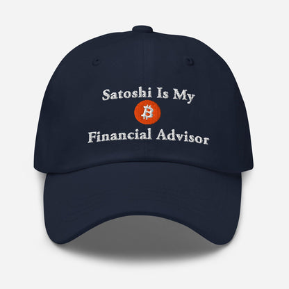 Satoshi Bitcoin Dad Hat: Crypto Investor Embroidered Cap
