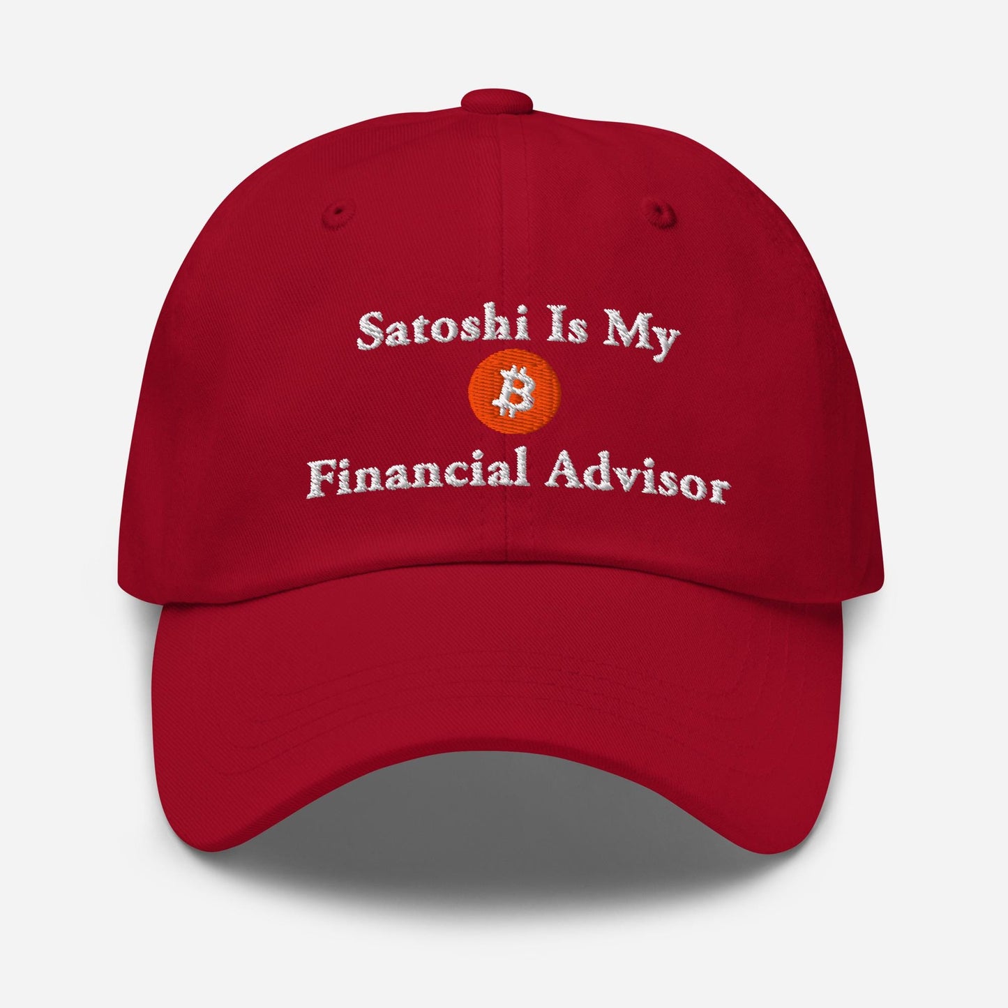 Satoshi Bitcoin Dad Hat: Crypto Investor Embroidered Cap