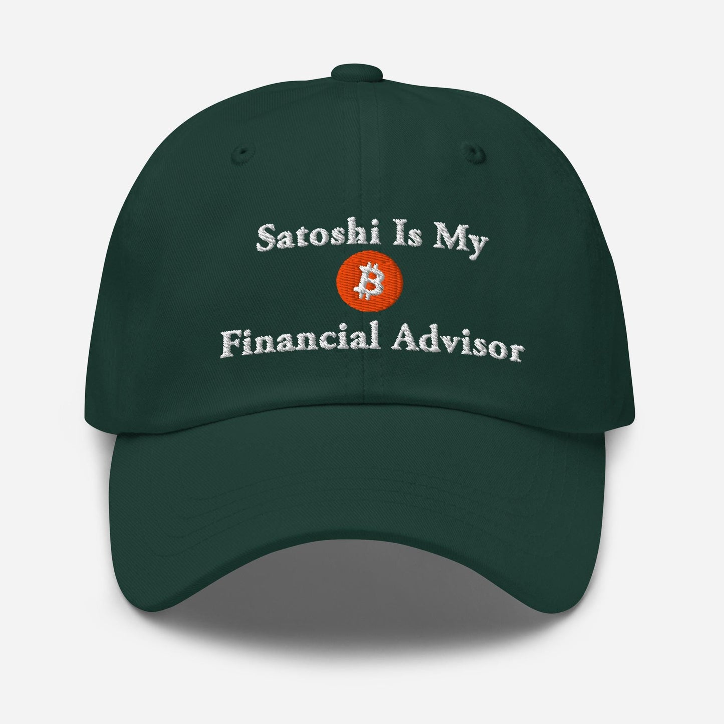 Satoshi Bitcoin Dad Hat: Crypto Investor Embroidered Cap