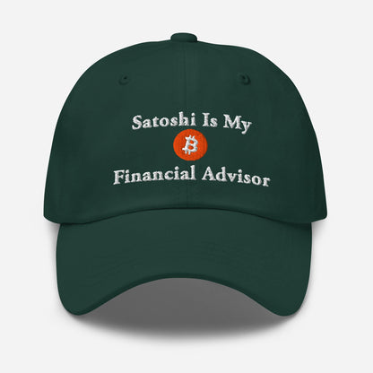 Satoshi Bitcoin Dad Hat: Crypto Investor Embroidered Cap