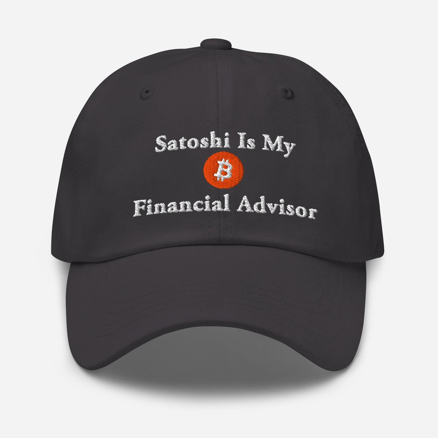 Satoshi Bitcoin Dad Hat: Crypto Investor Embroidered Cap