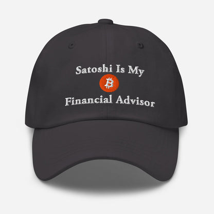 Satoshi Bitcoin Dad Hat: Crypto Investor Embroidered Cap