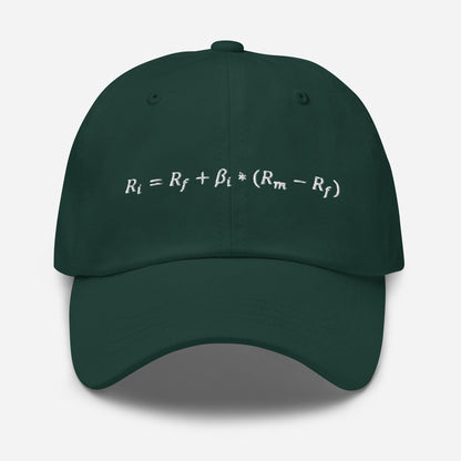 Funny Finance Equation Dad Hat - Investor Gift