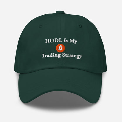 HODL Bitcoin Dad Hat: Embroidered Crypto Meme Gift