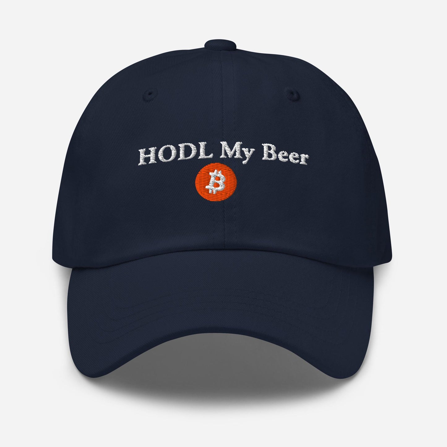 HODL My Beer | Dad Hat embroided gift | for Trader Dads Crypto currency | bitcoiner | financier