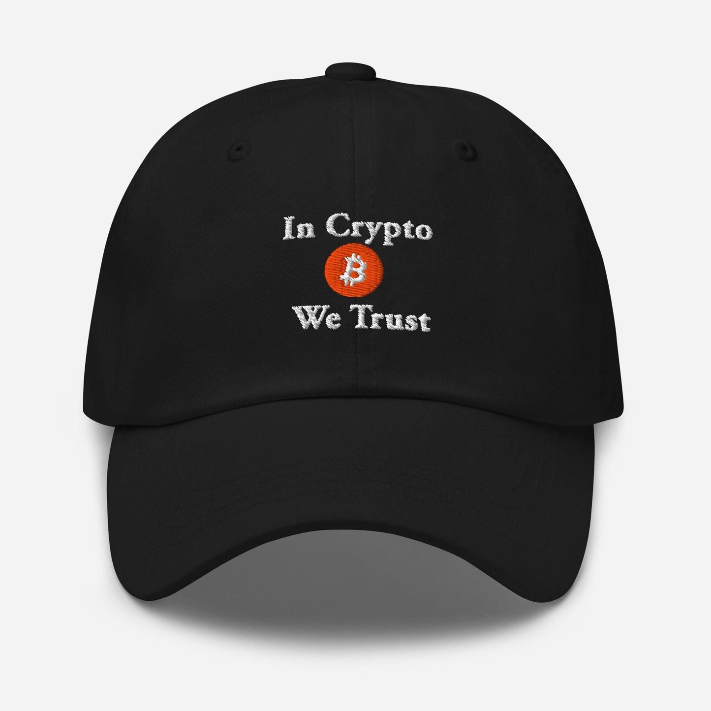 In Crypto We Trust Dad Hat: Bitcoin Gift for Trader Dads