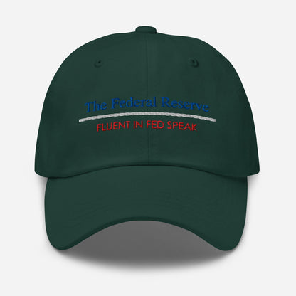 Fluent in Fed Speak Dad Hat - Finance Gift