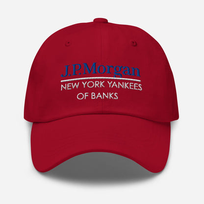JP Morgan Dad Hat: New York Yankees of Banks, Finance Gift