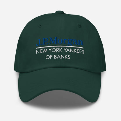 JP Morgan Dad Hat: New York Yankees of Banks, Finance Gift