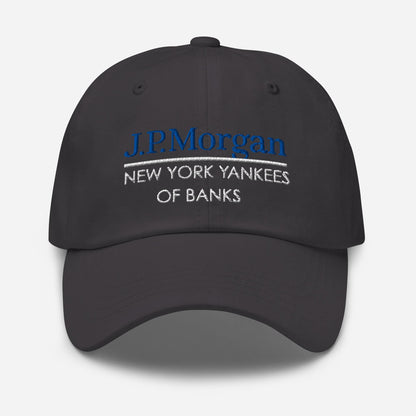 JP Morgan Dad Hat: New York Yankees of Banks, Finance Gift