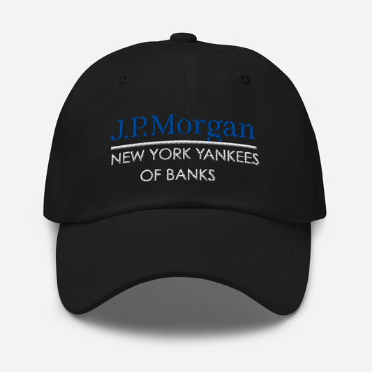 JP Morgan Dad Hat: New York Yankees of Banks, Finance Gift