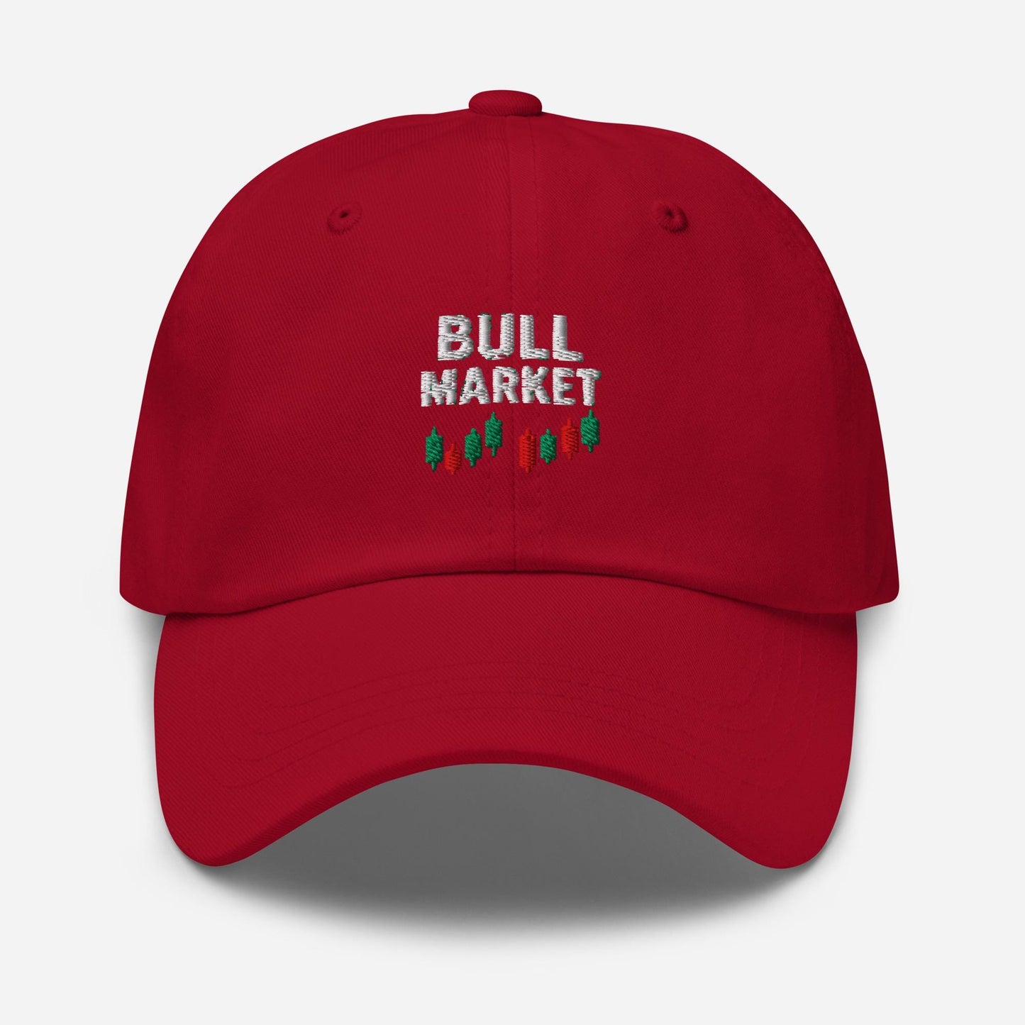 Bull Market Dad Hat: Embroidered Stock Trader Cap