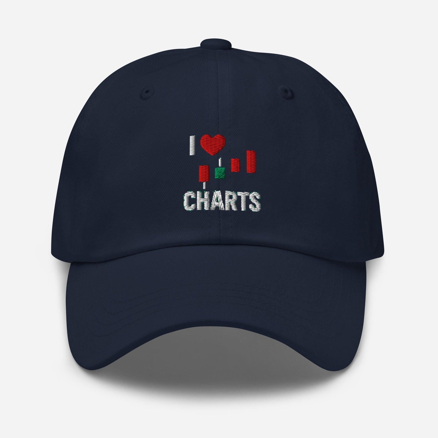 I Love Charts Dad Hat: Funny Stock Trader Gift