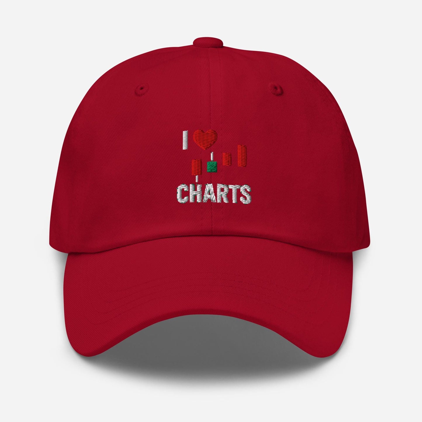 I Love Charts Dad Hat: Funny Stock Trader Gift