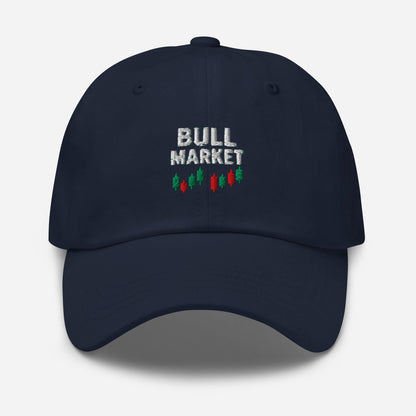 Bull Market Dad Hat: Embroidered Stock Trader Cap