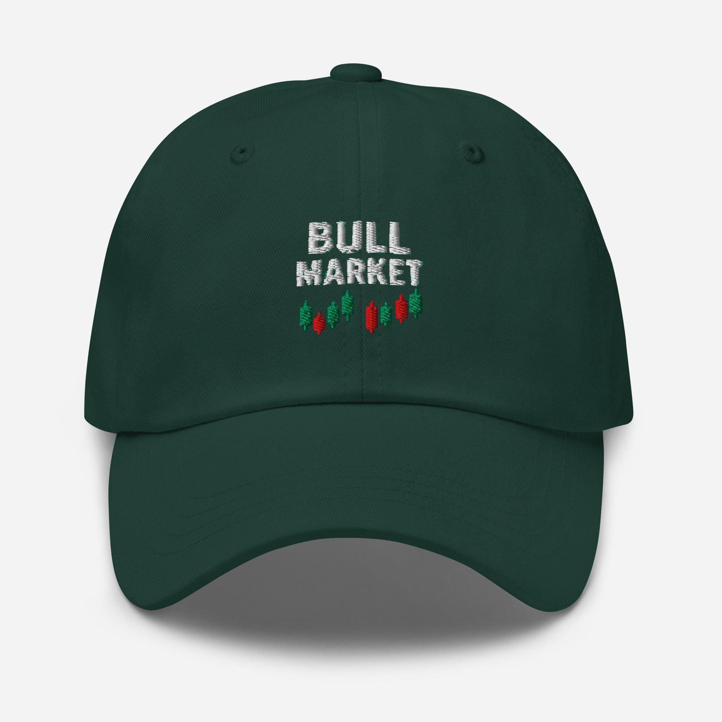 Bull Market Dad Hat: Embroidered Stock Trader Cap