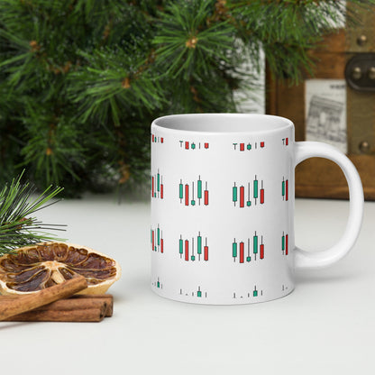 Stock Market Bar Chart Mug: Finance Gift for Professionals