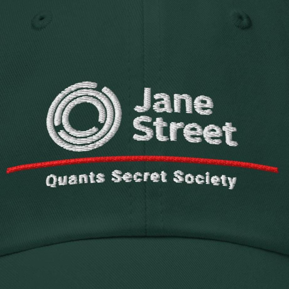 Jane Street Parody Dad Hat: Finance Humor Gift Quant Secret Society